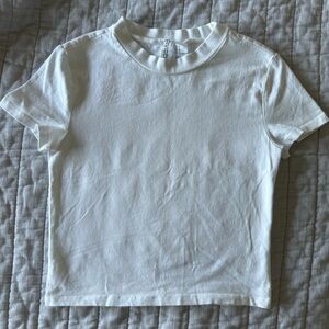 White Crop Top, H&M, Size M